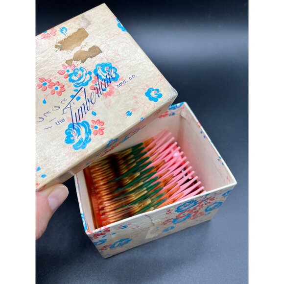 Vintage Retro Hair Combs 14 | Side Combs Hong Kong France USA Vintage Box - Picture 2 of 11